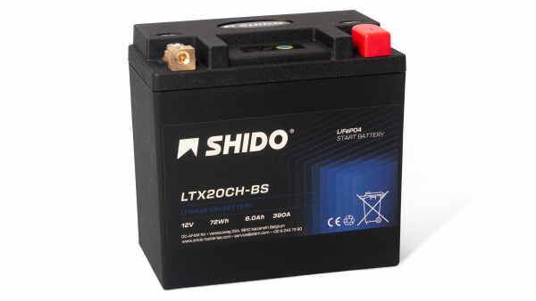 Shido Lithium Motorradbatterie LTX2CH-BS LiFePo4 = YTX20L-BS Hurricane günstig kaufen online Schweiz