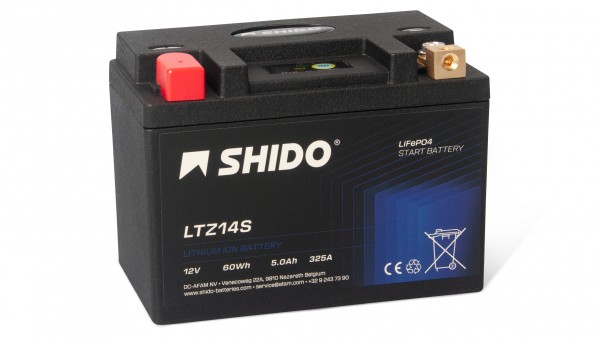 Shido Lithium Motorradbatterie LTZ14S LION LiFePO4 online kaufen Schweiz günstig HC Hurricane