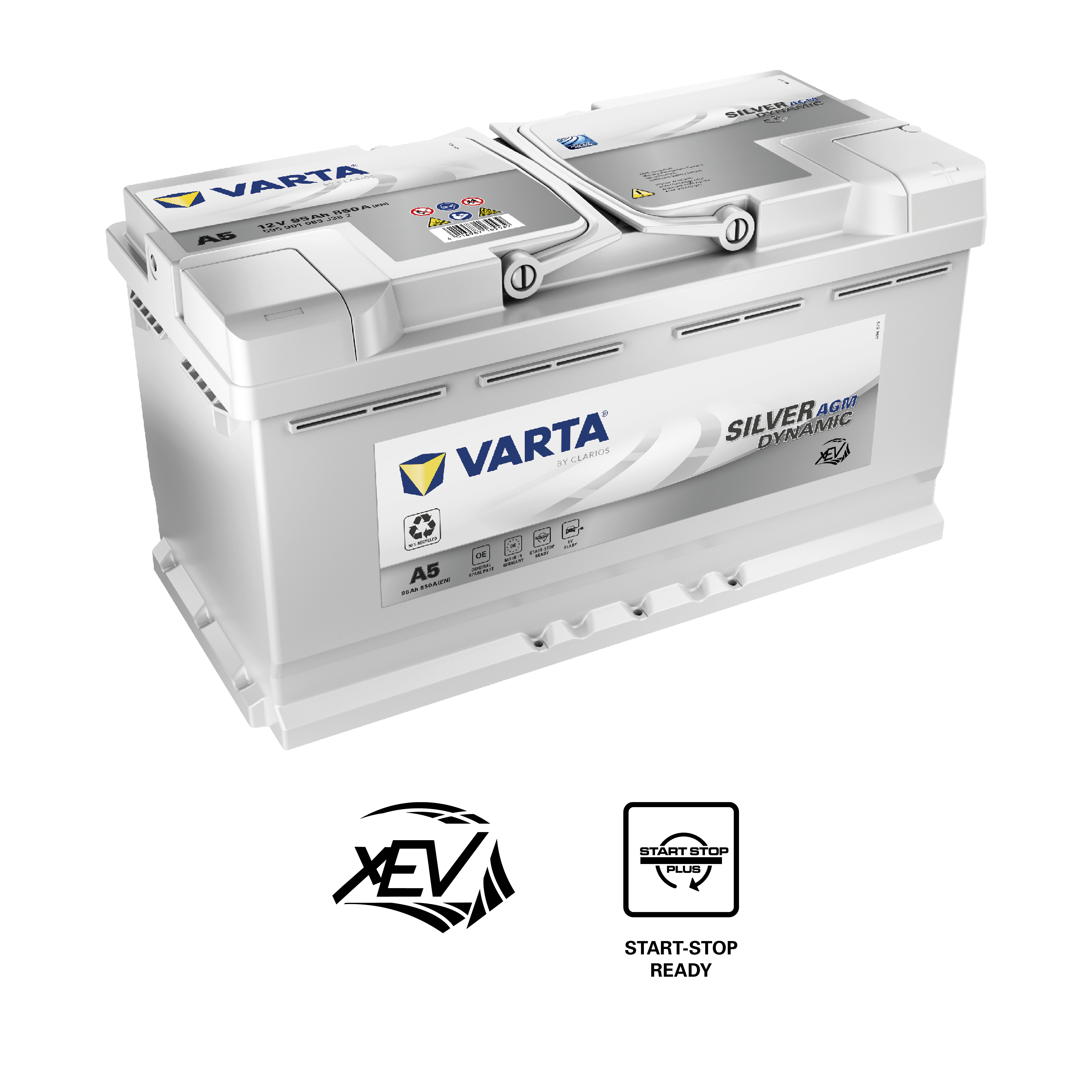 Autobatterie Varta Silver Dynamic AGM XEV A5 12 V 95 Ah günstig kaufen bei  HC Hurricane