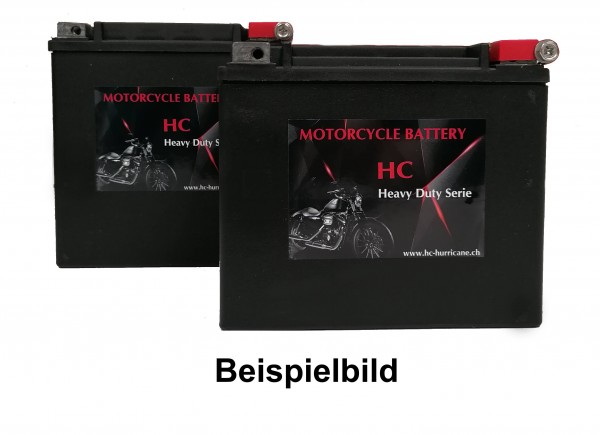 HC2 Motorradbatterie passend für Harley Davidson als Ersatz für 66010-97A / 66010-97C