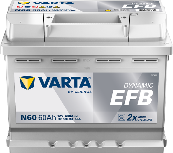 Varta Dynamic EFB N60 12 V 60 Ah 640 A 
