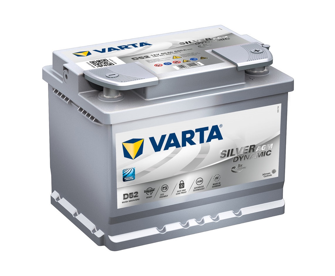 Autobatterie Varta Silver Dynamic AGM D52 60 Ah günstig kaufen bei