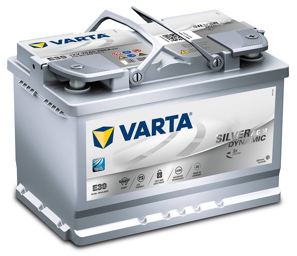 Autobatterie Varta Silver Dynamic AGM E39 70 Ah günstig kaufen bei