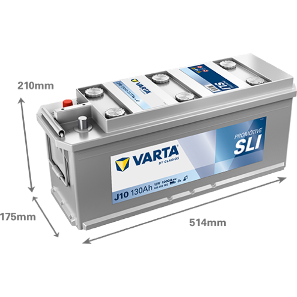 Varta ProMotive SLI J10 12 V 135 Ah 1000 A bei HC Hurricane Carparts günstig kaufen Traktorenbatterie