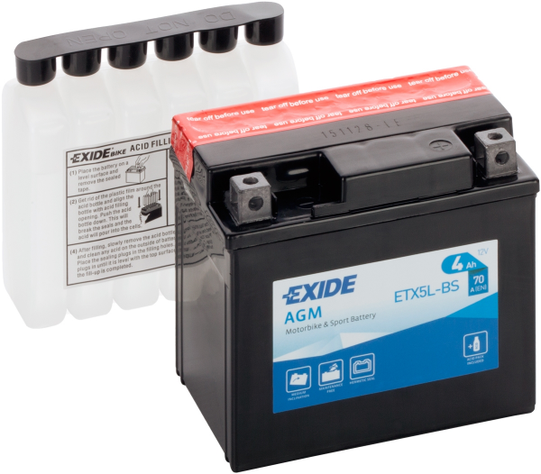 Exide ETX5L-BS = YTX5L-BS