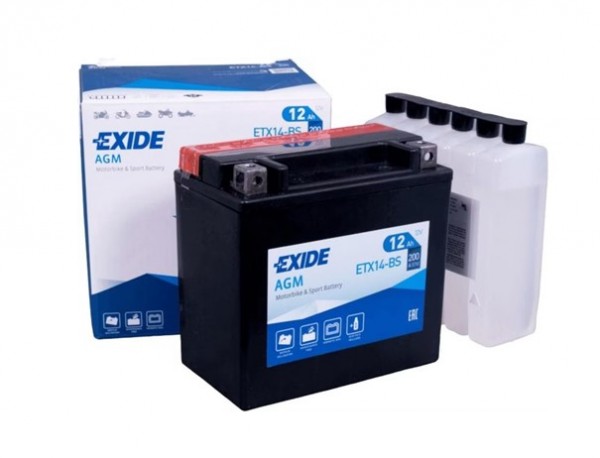 Exide ETX14-BS = YTX14-BS