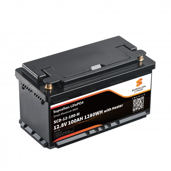 SCD12100 12.8 V 100 Ah Lithiumbatterie mit Heizung