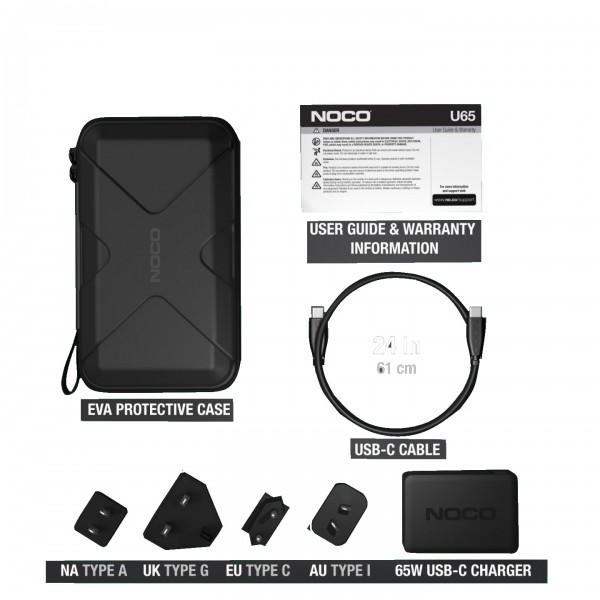 NOCO U65 Schnellladeadapter für NOCO GBX155, GBX75, GBX45