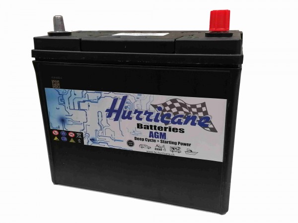 Hurricane AGMB31 12V 45 Ah Baugrösse entsprechend Varta B31