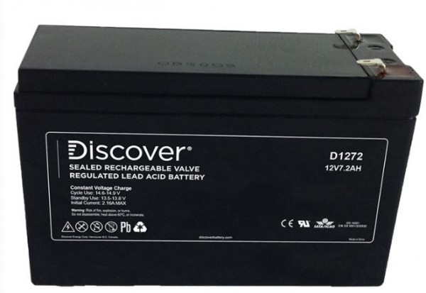 Discover D1272 Versorgungsbatterie 12V 7.2 Ah