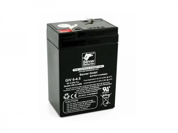 Banner GiV 6-4,5 – AGM-Batterie 6 Volt – 4,5 Ah