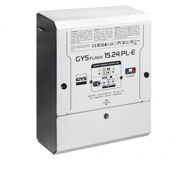 GYS GYSFLASH 15.24 PL-E Blei / Lithium Ladegerät 15A. für Bordbetrieb 025943