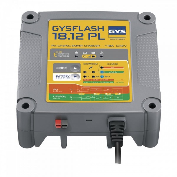 GYS GYSFLASH 18.12 PL Blei- und Lithiumbatterie Ladegerät 026926