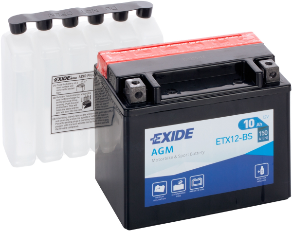 Exide ETX12-BS = YTX12-BS